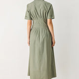 COUNTRYSIDE CHARM WOVEN MIDI DRESS