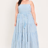 ROSY BREEZE WOVEN ANKLE DRESS