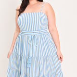 ROSY BREEZE WOVEN ANKLE DRESS