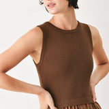 ESPRESSO DREAM SWEATER KNIT MIDI DRESS