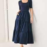 ELEGANT ERA SWEATER KNIT MIDI DRESS