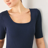 ELEGANT ERA SWEATER KNIT MIDI DRESS