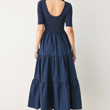 ELEGANT ERA SWEATER KNIT MIDI DRESS