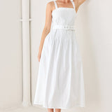 THE WEEKEND IN NANTUCKET WOVEN MIDI DRESS