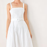 THE WEEKEND IN NANTUCKET WOVEN MIDI DRESS