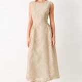 EVENING BLOSSOM ORGANZA MIDI DRESS
