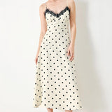 DOTTY SWEETHEART WOVEN MIDI DRESS