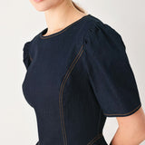 SWEET INDIGO DENIM MINI DRESS