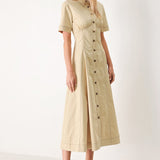 TREND ICON WOVEN MIDI DRESS