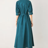 EVERYDAY TAILORED WOVEN MIDI DRESS