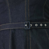 ICONIC INDIGO DENIM MIDI DRESS