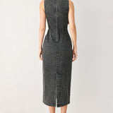 URBAN CHIC DENIM MIDI DRESS