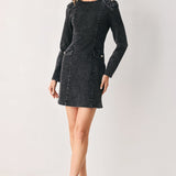 ONYX ACID-WASH DENIM MINI DRESS