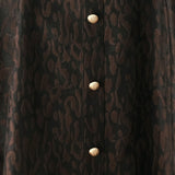 BUTTONED IN CHOCOLATE SWEETHEART MIDI DRESS