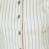 COFFEE RUN STRIPED WOVEN VEST