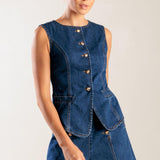 DRIVE-IN MOVIE DENIM VEST