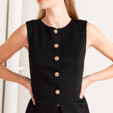 GLOSSY GLAM WOVEN VEST
