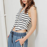MARINE CHIC WOVEN VEST