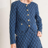 MODERNLUXE QUILTED WOVEN JACKET