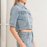 MODERN NEUTRAL DENIM JACKET
