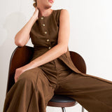 BROWN SUGAR FAUX SUEDE PANTS