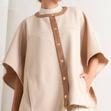 TIMELESS ELEGANCE WOVEN FELT CAPELET