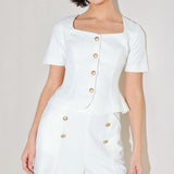 MINIMAL PRESTIGE WOVEN TOP