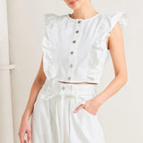 SUGAR AIR TWILL TOP