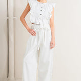 SUGAR AIR TWILL TOP