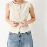 MODERN MINIMAL WOVEN VEST