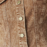 VINTAGE BROWN DENIM JACKET