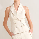 RUNWAY TAILORED WOVEN VEST