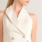 RUNWAY TAILORED WOVEN VEST