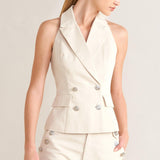 RUNWAY TAILORED WOVEN VEST