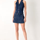 RUN THE CITY DENIM VEST