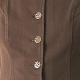 BROWN SUGAR STATEMENT WOVEN VEST