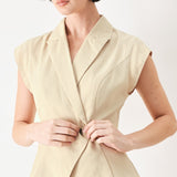 DESERT MINIMAL WOVEN VEST