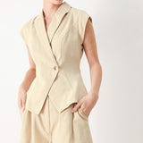 DESERT MINIMAL WOVEN VEST