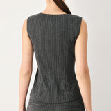 MODERN PINSTRIPE WOVEN VEST