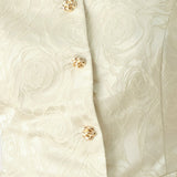 MARZIPAN FLORAL WOVEN JACQUARD VEST