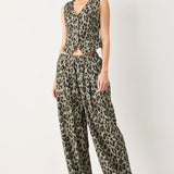 LEOPARD LUXE WOVEN VEST