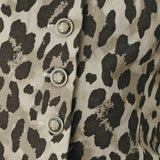 LEOPARD LUXE WOVEN VEST
