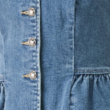POLISHED DENIM VEST