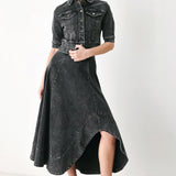 SHADOW STITCH ROMANCE DENIM CROP JACKET