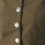 OLIVE CADET WOVEN CROP JACKET