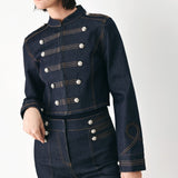 MIDNIGHT COMMANDER DENIM MILITARY JACKET