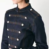 MIDNIGHT COMMANDER DENIM MILITARY JACKET