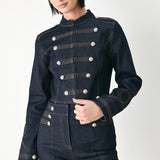 MIDNIGHT COMMANDER DENIM MILITARY JACKET