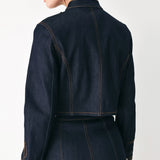 MIDNIGHT COMMANDER DENIM MILITARY JACKET