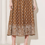 THE MORE THE MERRIER WOVEN FULL MIDI SKIRT